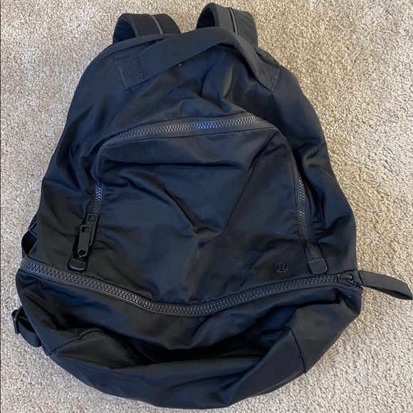 Lululemon Black Nylon Backpack